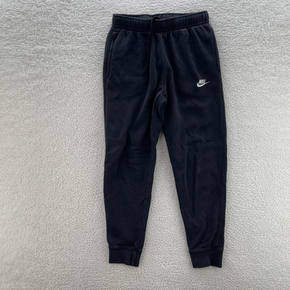 Nike Sweatpants Mens S Black Sportswear Club Fleece Tapered Fitness Joggers Gym